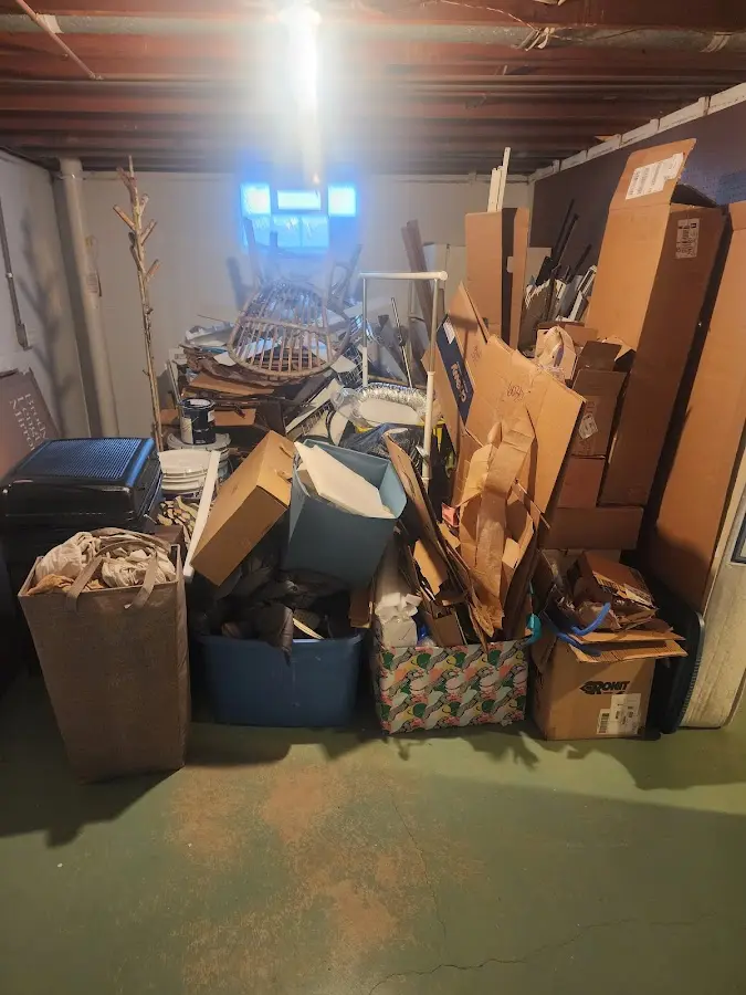 Roll-off dumpster container at job site for 15 Yard Dumpster Rental in Seguin